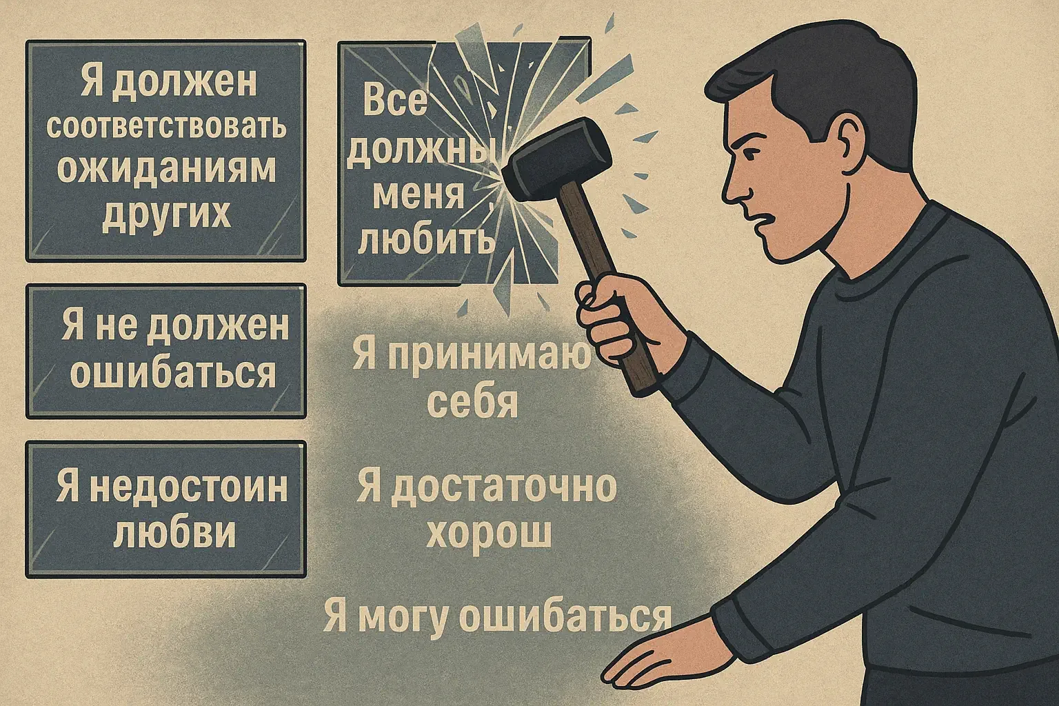 Деструктивные мифы о самопринятии: развенчание заблуждений