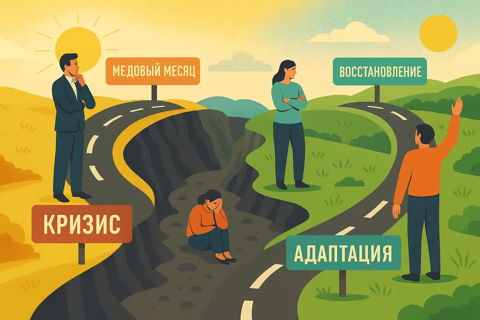 Дорога через бурю: фазы культурной адаптации