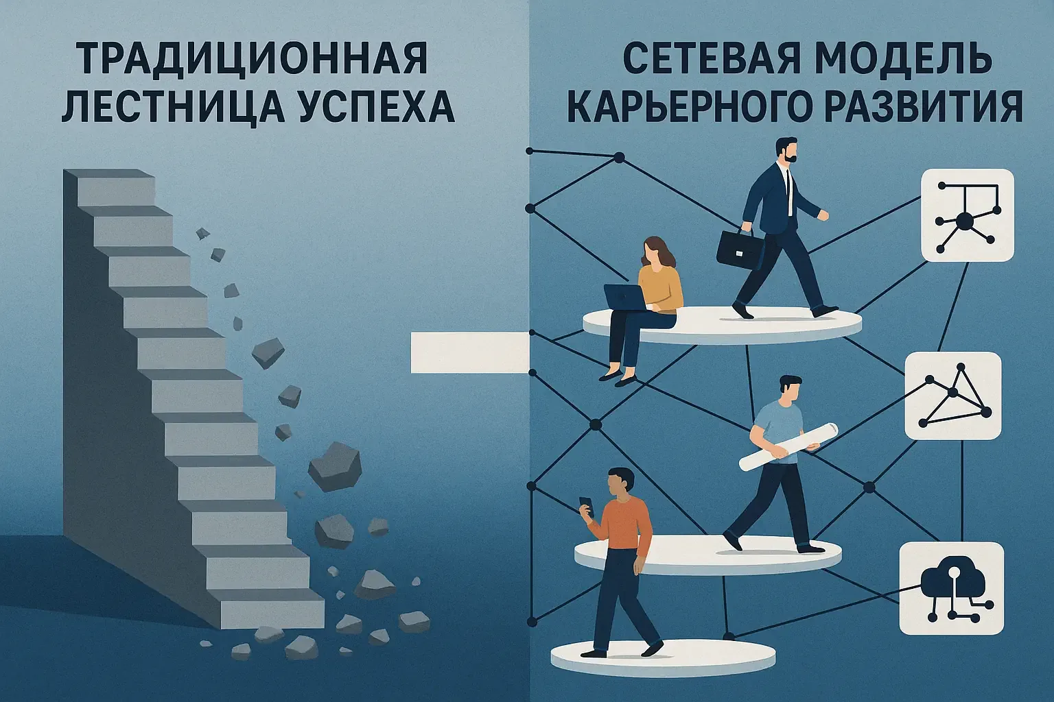 Кризис корпоративной лестницы и альтернативные модели карьеры