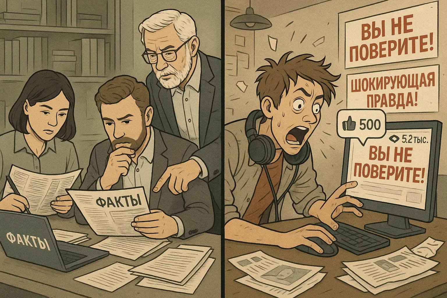 Отличия качественной журналистики от кликбейта и пропаганды