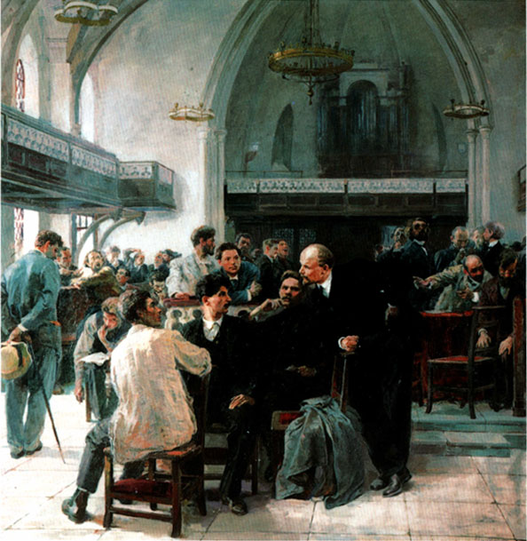 Л. Серебрянный. На V Лондонском съезде РСДРП в 1907 году.1947 г.