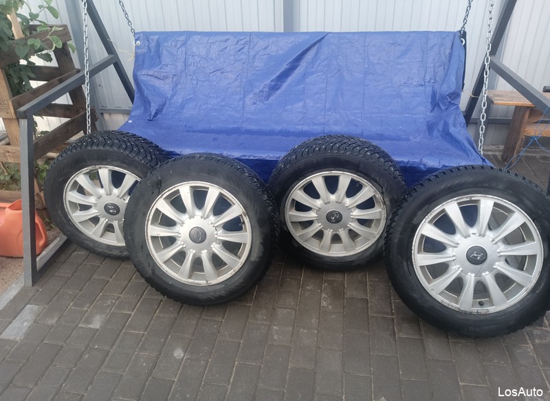 Продам колёса в сборе с литыми дисками для Хендай Соната Тагаз.