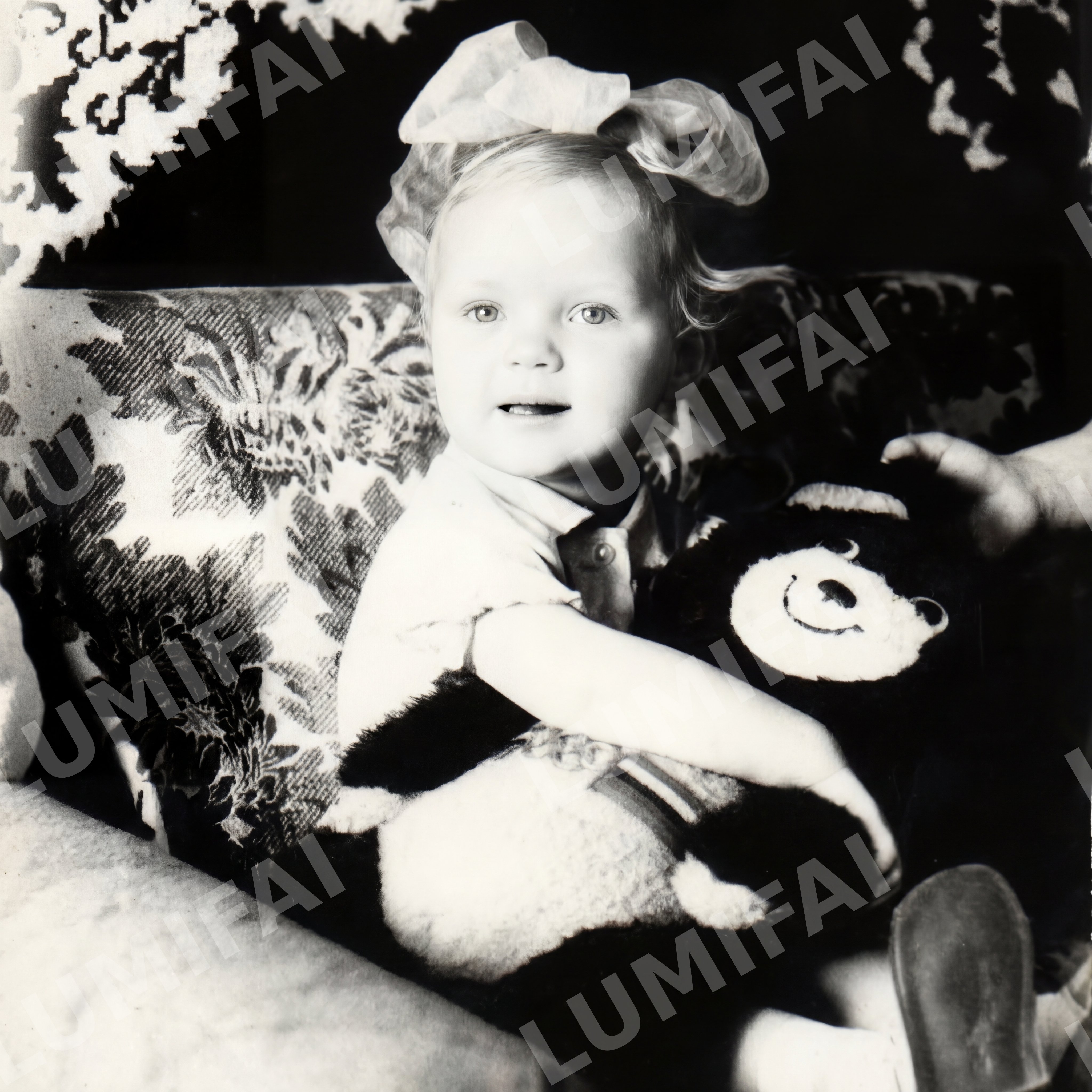 Промт для восстановления старого черно-белого портрета без искажений