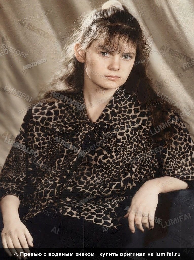 Промт для восстановления оригинального портрета без изменений состава