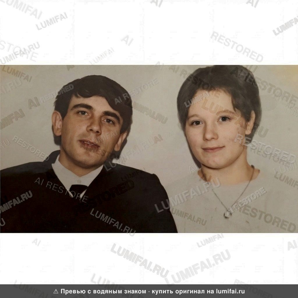 Промт для реставрации и точной колоризации старинного портрета