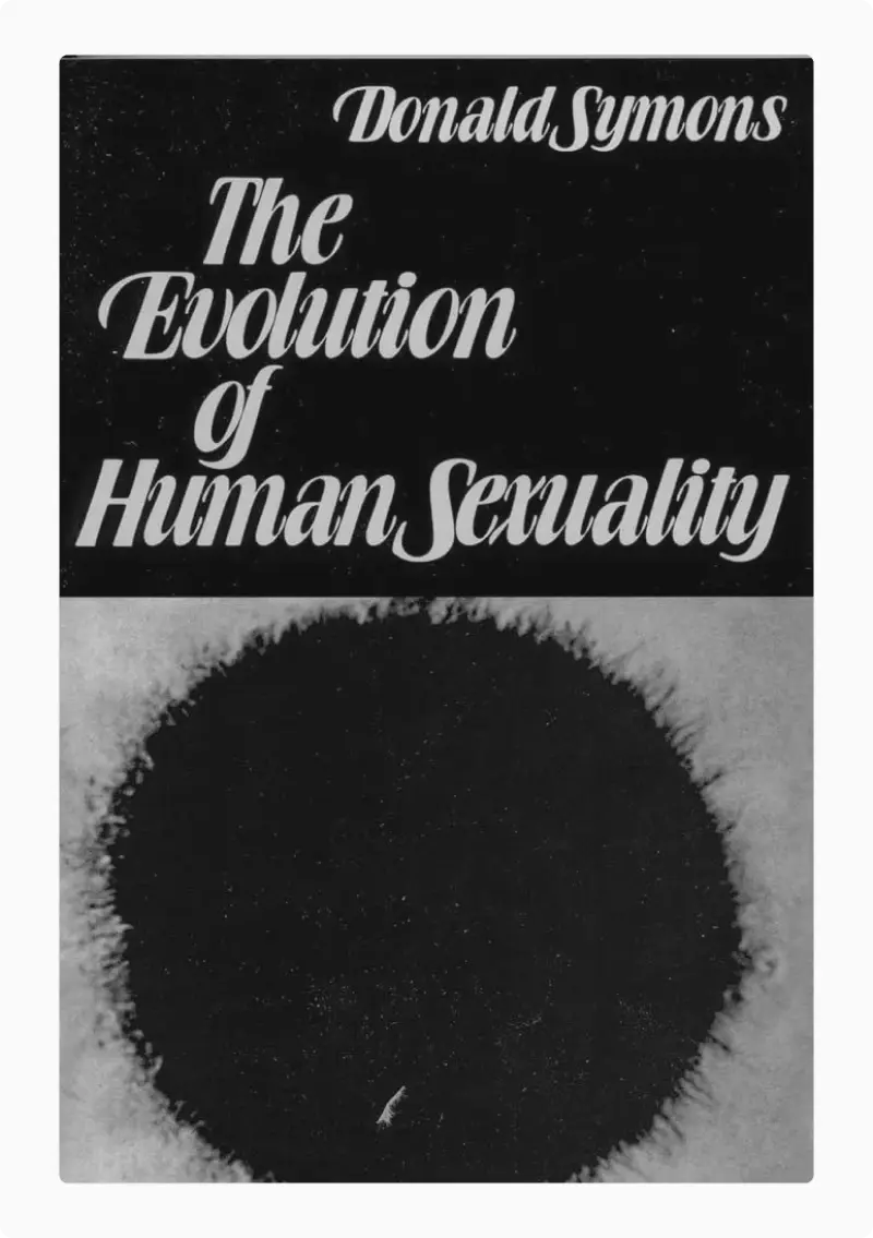Book cover of Donald Symons' The Evolution of Human Sexuality