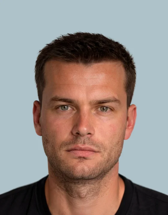 Man before following the FASEVA protocol