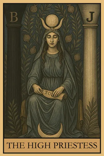 Карта Таро Верховная Жрица