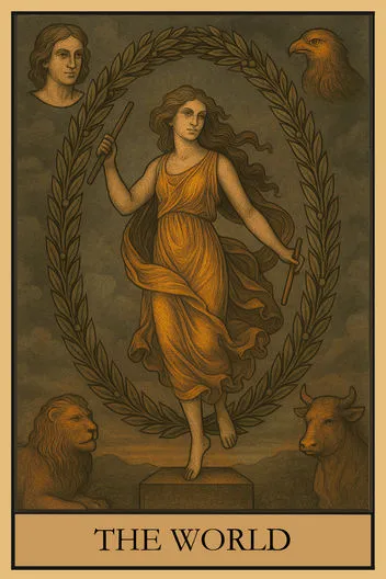 Карта Таро Мир