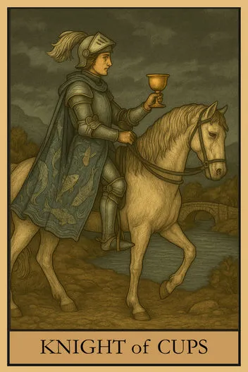 Карта Таро Рыцарь Кубков