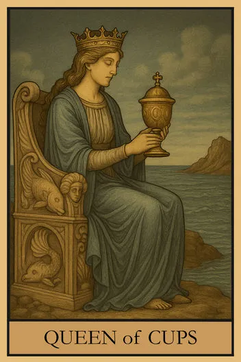 Карта Таро Королева Кубков
