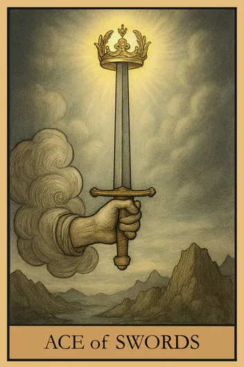 Карта Таро Туз Мечей