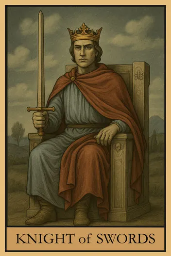 Карта Таро Король Мечей