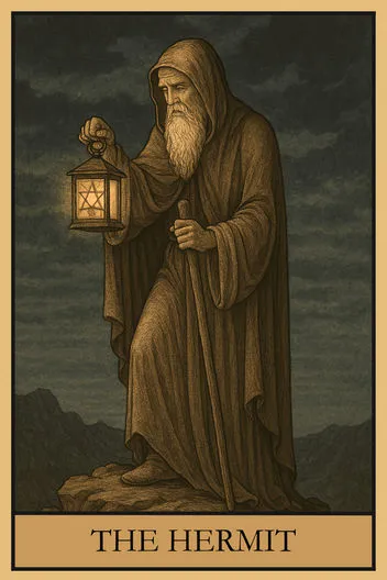 Карта Таро Отшельник
