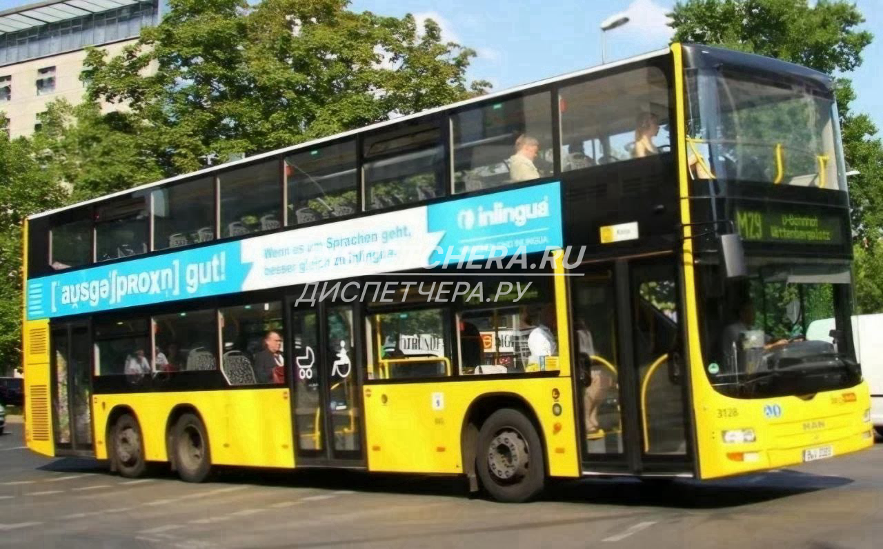 Двухэтажные автобусы без выходных по Борзою, Чечне