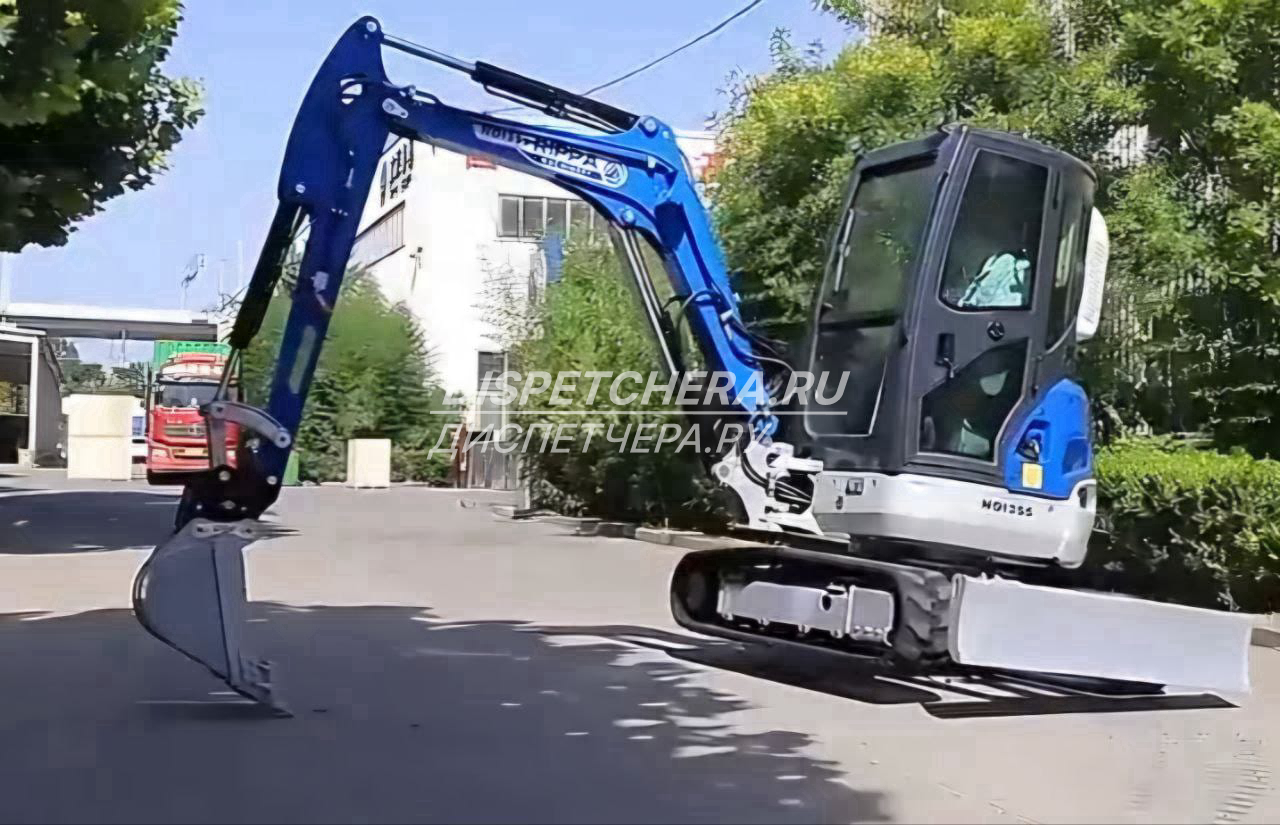 Транспортировка экскаватора по Вардане, Краснодарскому краю