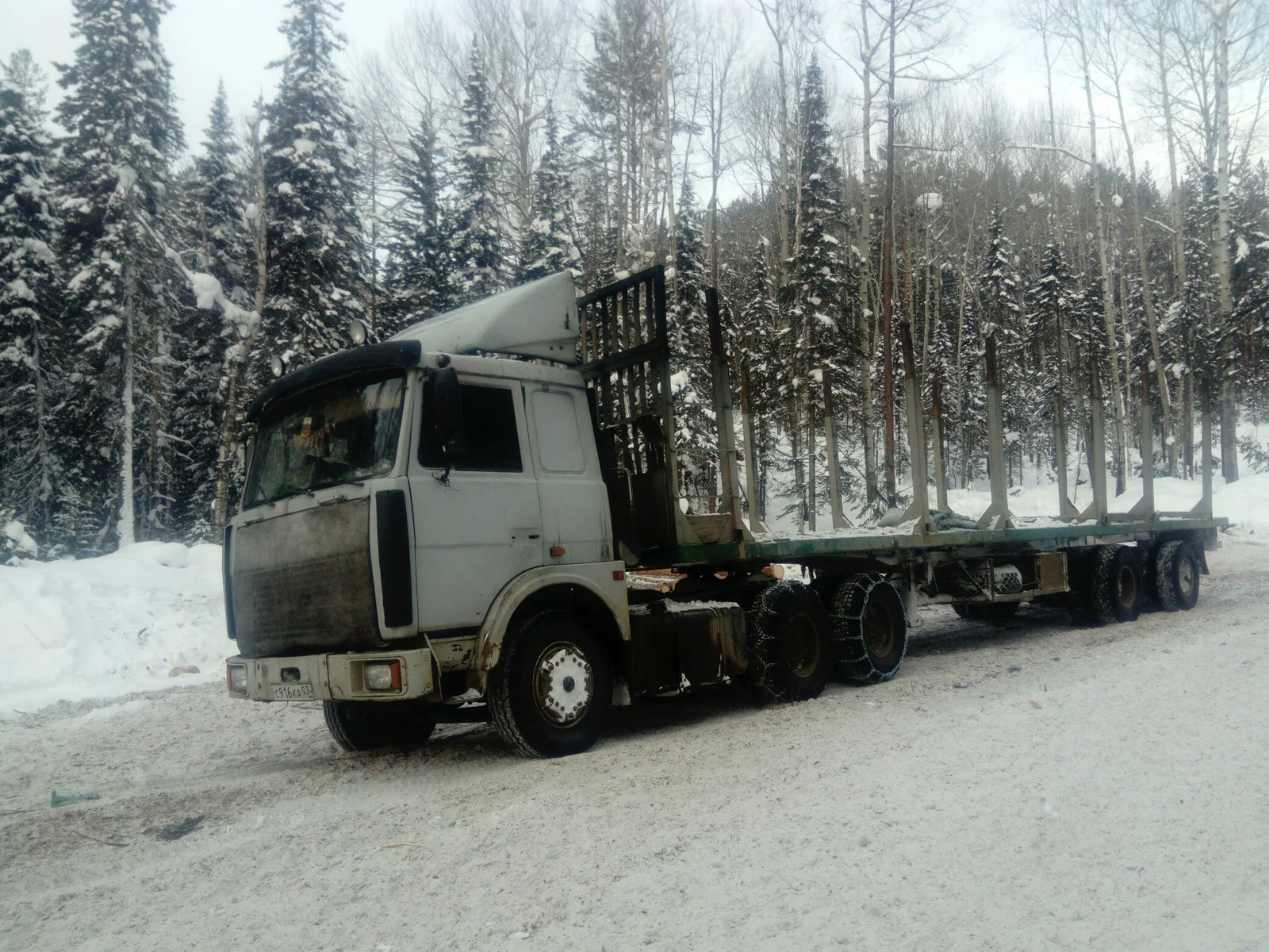 Маз сортиментовоз, лесовоз из Бабушкина по Бурятии