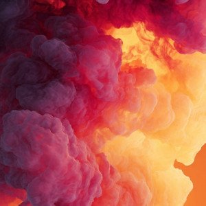 Абстрактные обои огонь и дым