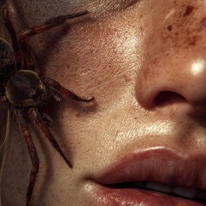 Макро-портрет с пауком