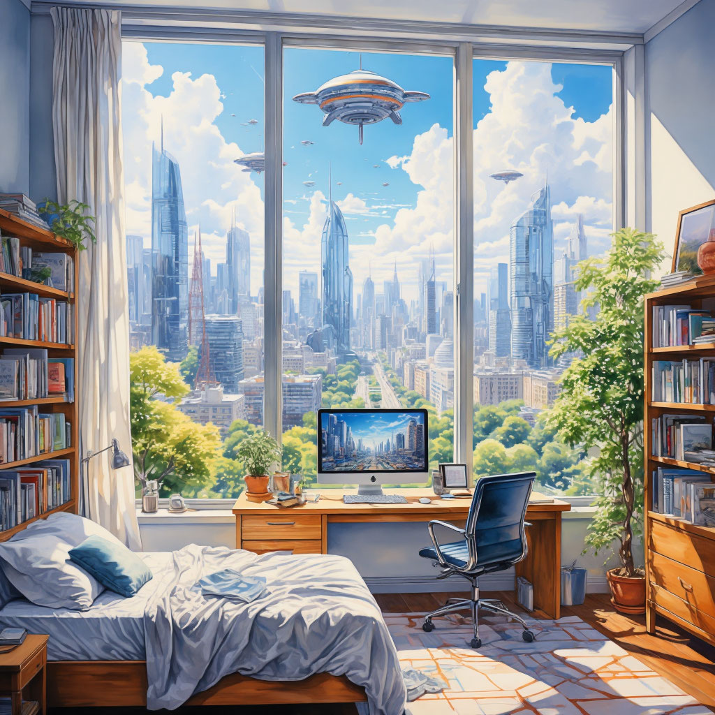 Пример генерации изображения в нейросети - Шедеврум | Утро завтрашнего дня