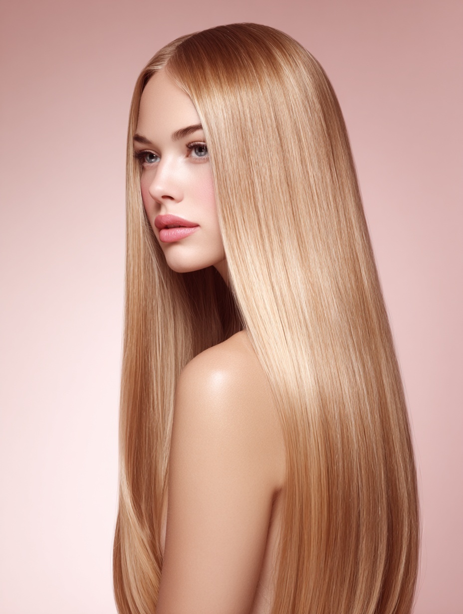 Пример генерации изображения в нейросети - Midjourney | Сияние длинных волос