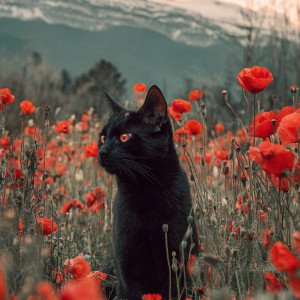 Кот в алом поле