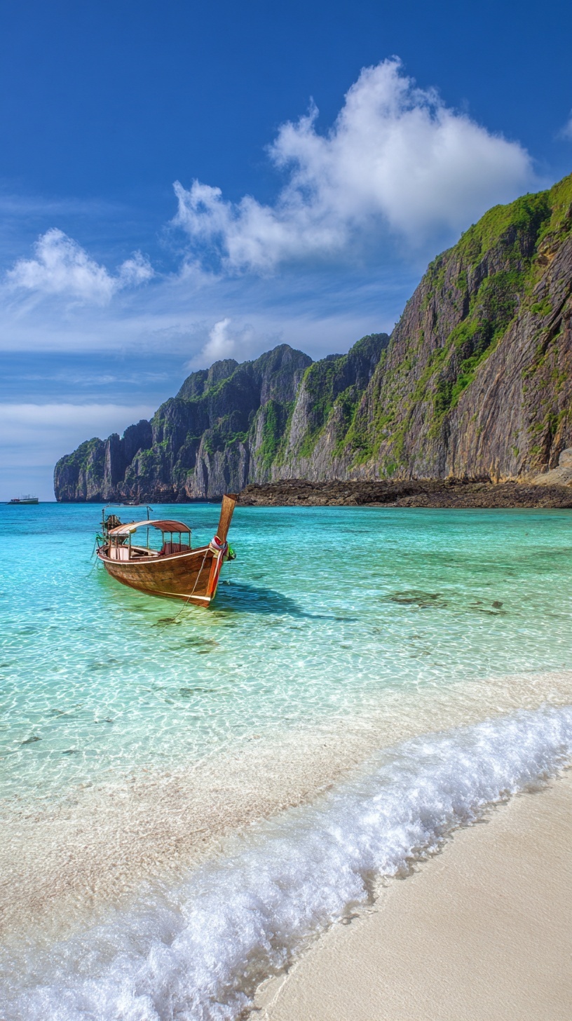 Пример генерации изображения в нейросети - Midjourney | Райский залив Майя