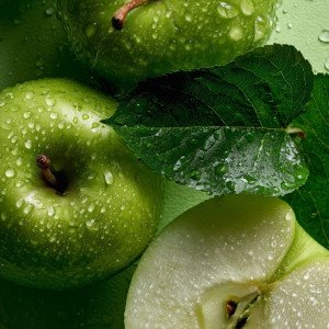 Яблочная зелёная композиция