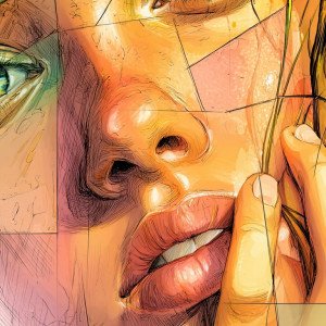 Поп-арт портрет женщины