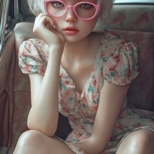 Девушка в стиле dollcore