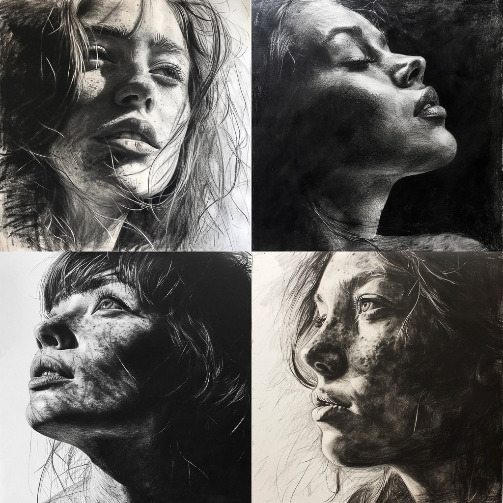 Стиль - Charcoal drawing