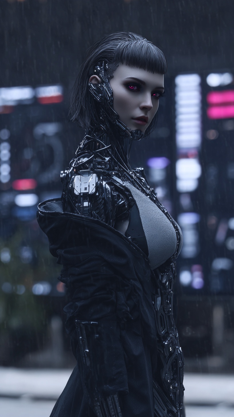 Промпт (промт) для нейросети - Midjourney | Андроид в командном центре