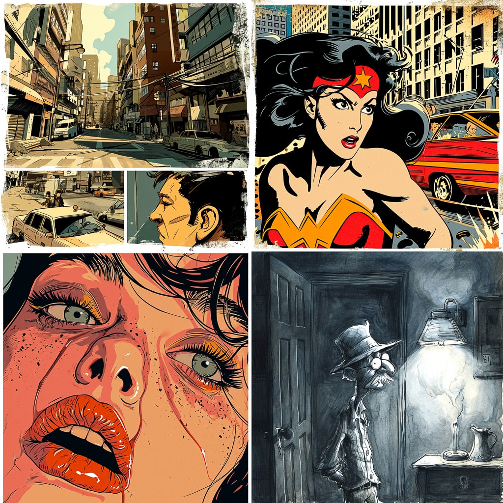 Стиль - Comic strip style