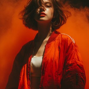 Девушка в алом мареве