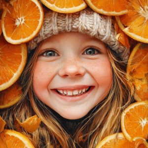 Девочка и апельсины