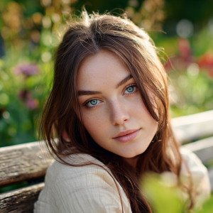 Портрет в солнечном парке