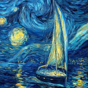 Парусник в звёздном вихре