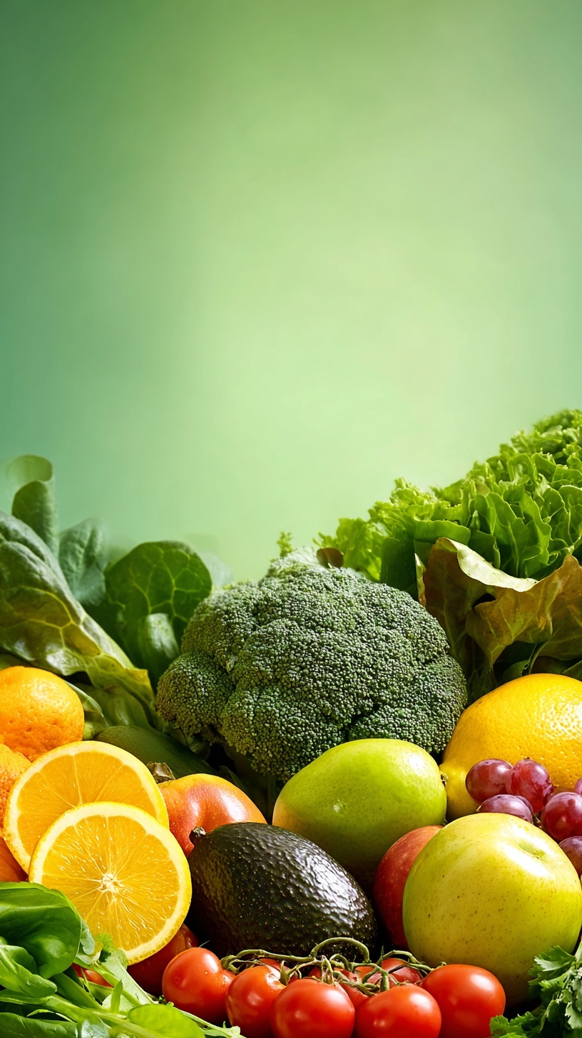 Промпт (промт) для нейросети - Midjourney | Фруктово-овощной калейдоскоп