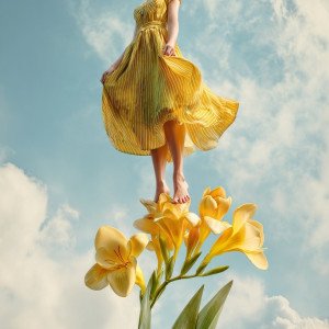 Сон на цветке