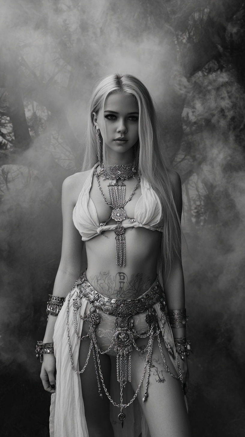 Промпт (промт) для нейросети - Midjourney | Серебряная сивилла