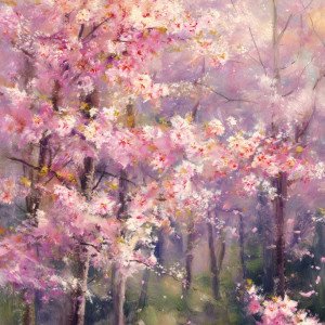 Сакура в стиле Моне