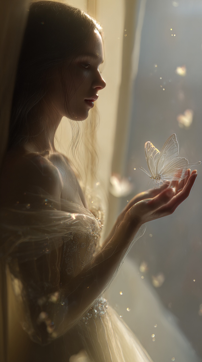 Промпт (промт) для нейросети - Midjourney | Золотая пыльца времени