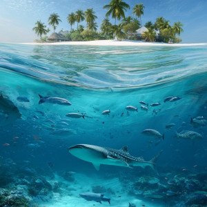 Риф и небо в одном кадре