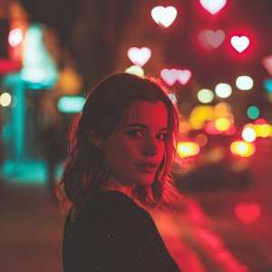 Ожидание на неоновой улице