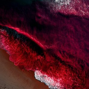 Ночной пляж с другой планеты