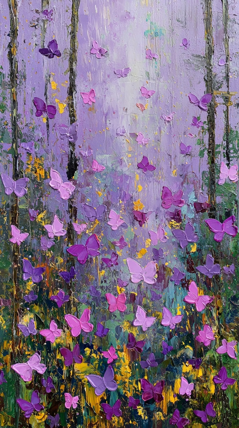 Промпт (промт) для нейросети - Midjourney | Бабочки и мастихин в золоте