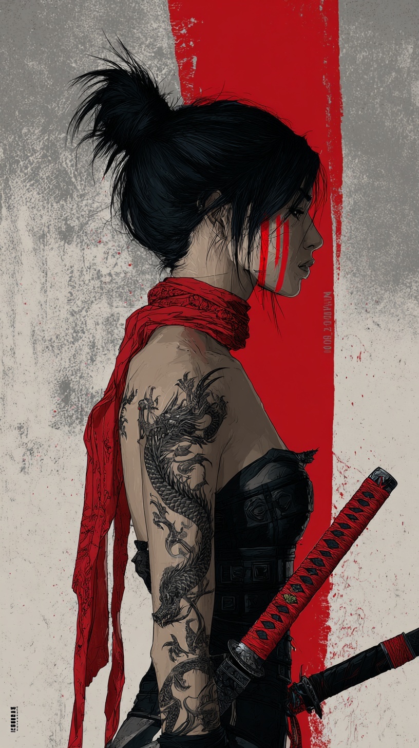 Промпт (промт) для нейросети - Midjourney | Красная метка