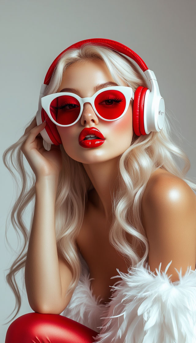 Промпт (промт) для нейросети - Шедеврум | Девушка в стиле high-key