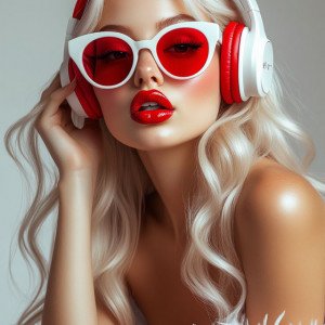 Девушка в стиле high-key