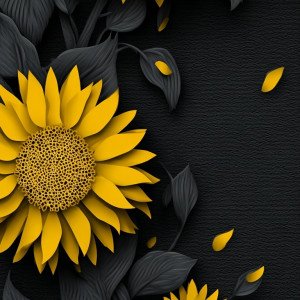 Бумажный подсолнух